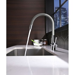 Lemark Смеситель Comfort LM3075C-Gray для кухонной мойки – фотография-3