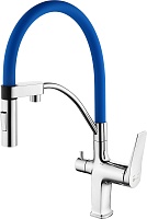 Lemark Смеситель для кухни Comfort LM3074C-Blue синий/хром