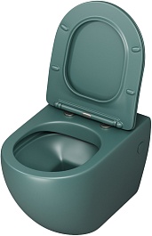 Grossman Унитаз подвесной Color GR-4411OLMS зеленый матовый – фотография-3