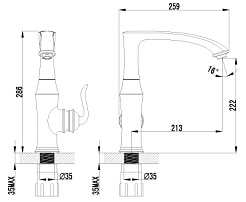 Lemark Смеситель "Brava LM4705G" для кухни – фотография-2
