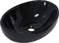 Brevita Раковина мебельная Sanita Luxe Ringo Cut 53 черная – фотография-1