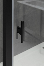 Allen Brau Душевой уголок Priority 140x90 3.31036.BBA/3.31045.BBA чёрный браш – фотография-9