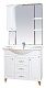Misty Тумба с раковиной Александра 85 белый металлик – картинка-6