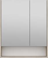 Misty Зеркальный шкаф Мускат 70 дуб галифакс белый