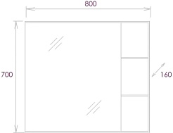 Onika Мебель для ванной Легран 80 дуб галифакс – фотография-18