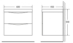 BelBagno Тумба с раковиной MARINO 600 Bianco Opaco – фотография-3