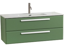 Cezares Тумба с раковиной Eco Cer-N 120 фисташковый софт CZR-8095-120 ручки сатин – фотография-1