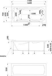 Marka One Акриловая ванна Dipsa 170x75 – фотография-4