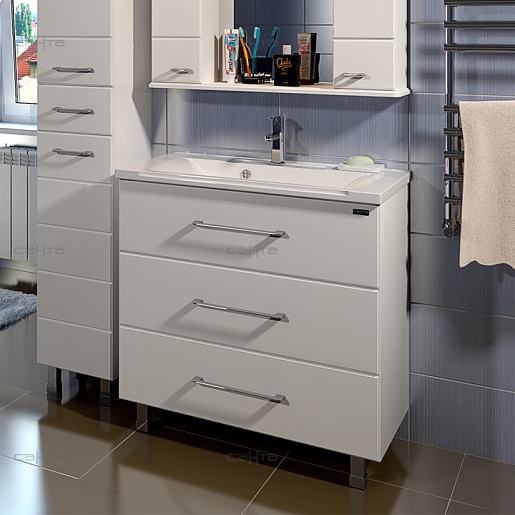 СанТа Тумба для умывальника Омега 80 напольная – фото, картинка, фотография-1