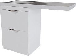 Mixline Тумба с раковиной Атлантик 120 L под стиральную машину белая – фотография-1