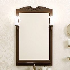 Opadiris Зеркало для ванной Клио 65 орех антикварный – фотография-1