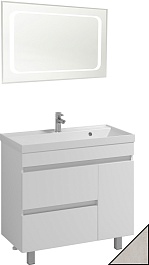 Водолей Мебель для ванной Best 90 белый камень – фотография-1