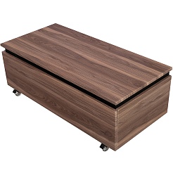 Cezares Тумба с раковиной Slider 100 с 2 ящиками орех дымчатый – фотография-16