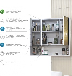 Vigo Мебель для ванной Urban 400-1-0 со столешницей под стиральную машину белая – фотография-23