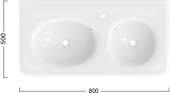 Ceruttispa Тумба с раковиной Sella 80 подвесная слоновая кость – фотография-6