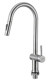 Frap Смеситель для кухни H807 F60807 сатин – фотография-1