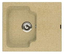 Florentina Мойка гранитная Таис 615 с крылом бежевый – фотография-1