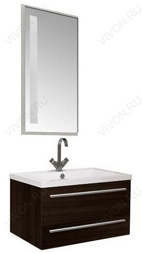 Aquanet Тумба с раковиной Нота 75 венге (171488) – фотография-2