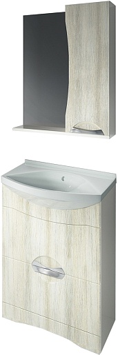 Какса-а Мебель для ванной "Каприз 65" R с ящиками дуб – фото-1