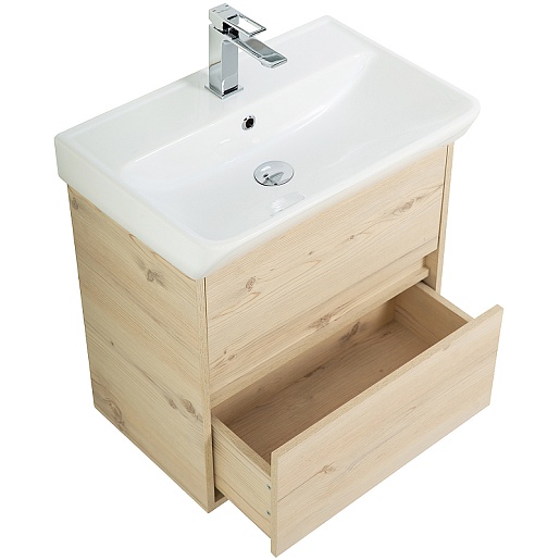 BelBagno Тумба под раковину Neon 50 с 2 ящиками подвесная Pino Bianco – картинка-3