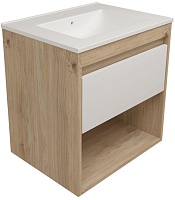 Teymi Тумба под раковину Vitra 60 подвесная без фасада дуб