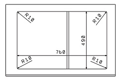 Florentina Мойка гранитная Гаттинара 780 с крылом песочный – фотография-3