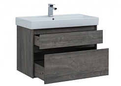 Aquanet Тумба с раковиной Nova Lite 90 2 ящика, дуб рошелье – фотография-8