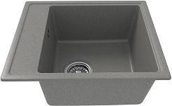 Teymi Мойка кухонная Helmi Smart 42 кварцевая серая матовая – фотография-2
