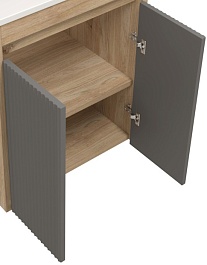 Teymi Фасад для тумбы Netta 50 Волна графит – фотография-1