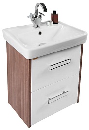 Водолей Тумба с раковиной Мона 50 с ящиками ясень – фотография-1