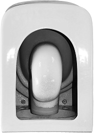 Azario Унитаз подвесной Cascad M AZ-10002 безободковый белый – фотография-15