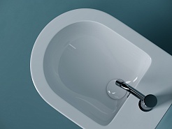 Ceramicanova Подвесное биде Uno CN11002 белое – фотография-6