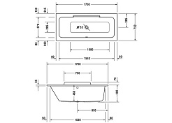 Duravit Акриловая ванна "DuraStyle 700296000000000" L 170х75 – фотография-2
