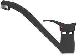 Florentina Смеситель FL-01 антрацит для кухонной мойки – фотография-1