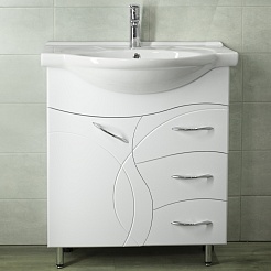 Style Line Тумба под раковину Амелия 75 (Байкал) – фотография-1