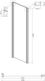 Ambassador  Душевой уголок Intense 120x110 110022201IBB-110IBB – фотография-4