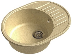 Raiber Мойка кухонная Таумус RQ34 бежевый – фотография-1