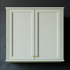 ValenHouse Шкаф подвесной Лиора 90 слоновая кость, фурнитура золото – фотография-1