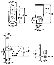 Roca Унитаз-компакт Gap 342477000 – фотография-5