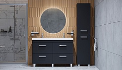 Velvex Тумба с раковиной Orlando 120 графит – фотография-5