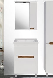 ASB-Mebel Мебель для ванной Вита 60 белая – фотография-1