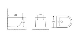 WeltWasser Биде подвесное MERZBACH 005GL-WT – фотография-2