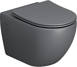Grossman Унитаз подвесной Color GR-4411GMS темно-серый матовый – фотография-1