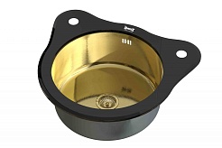 Zorg Кухонная мойка "Inox Glass" GL-510-BLACK-BRONZE – фотография-1