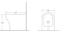 Timo Биде напольное REKO ТК-202 – фотография-3