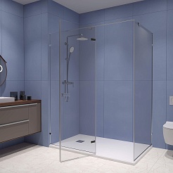 RGW Душевой уголок Stilvoll SV-040 120x80 профиль хром стекло прозрачное – фотография-3