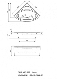 Kolpa San  Акриловая ванна Royal 120 BASIS – фотография-3