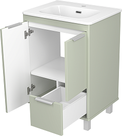 Brevita Тумба с раковиной Risacca Pistachio 60 фисташковый – фотография-6