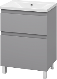 Misty Тумба с раковиной Лаки 60 серая – фотография-2