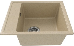 Teymi Мойка кухонная Helmi Smart 42 кварцевая бежевая матовая – фотография-2